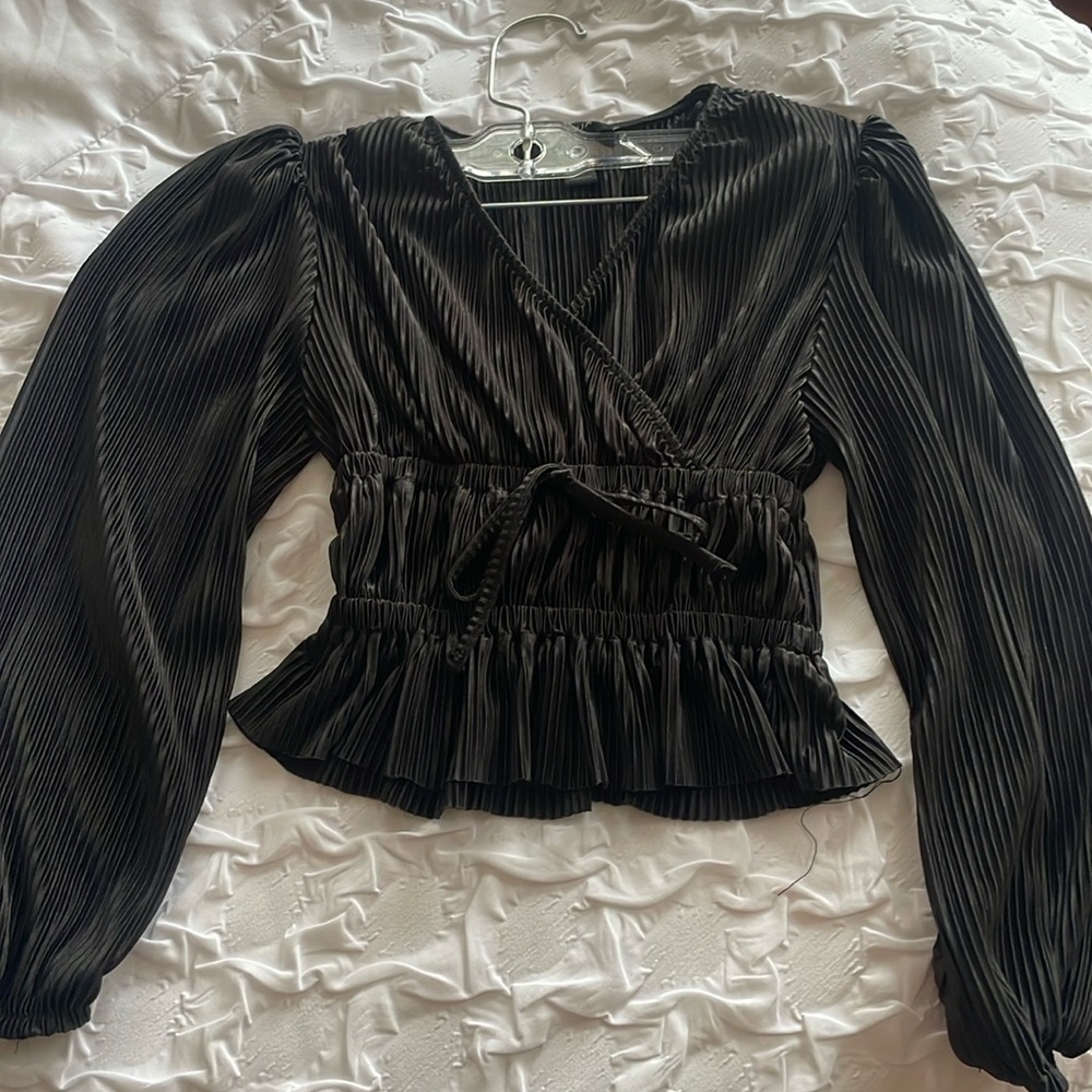Dressy aqua shirt for girls size S